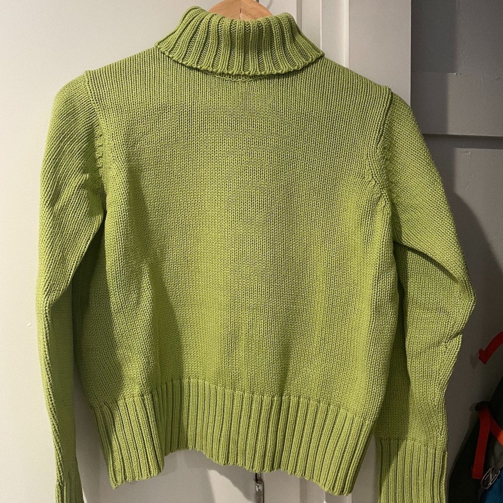 Green Turtle Neck Sweater